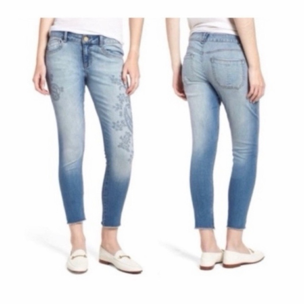 Wit & Wisdom Embroidered‎ Seamless Skinny Jeans